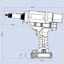 KD-04XL - 18V cordless brushless rivet nut tool