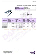 Trifold folding Rivets MGBBAA