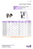 RIVNUT Large flange Stainless RNLFST