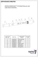 HK640G-MG06 - MONOHUK™ 3/16 MULTIPIN PIN AND COLLAR NOSE.