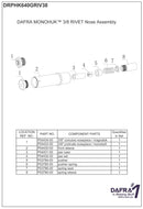 HK640G-12SR - MONOHUK 3/8" STRUCTURAL RIVET NOSE