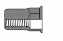 RIVNUT LARGE AND FLUSH HALF HEX STAINLESS  RNFFSTH & RNLFSTH