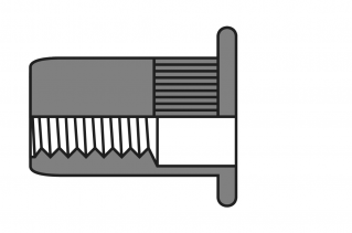 RIVNUT Large flange Stainless RNLFST