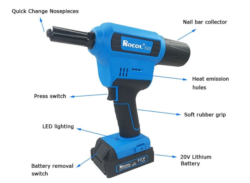 Battery Rivet Tools ROCOL 520