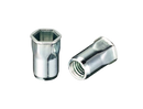 RIVNUT LARGE AND FLUSH HALF HEX STAINLESS  RNFFSTH & RNLFSTH